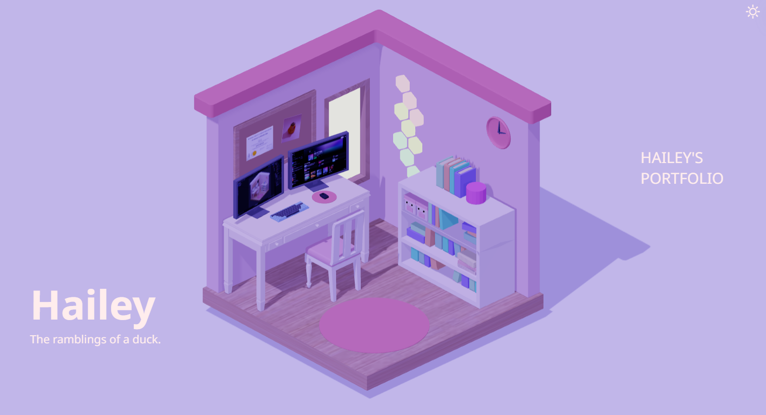 3D Portfolio Hover